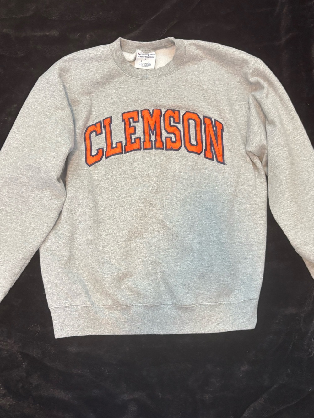 Clemson Gray Crewneck Sweatshirt - Classic Collegiate Pullover.